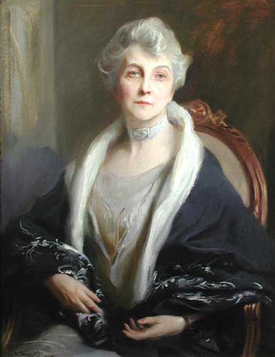 Painting Code#1041-Philip De Laszlo(UK): Portrait of Mrs. Kellogg
