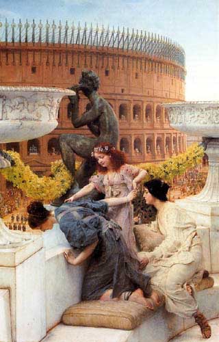 Painting Code#1092-Alma-Tadema, Sir Lawrence: The Colosseum
