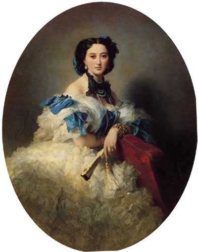 Painting Code#1095-Winterhalter, Franz Xavier: Countess Varvara Alekseyevna Musina Pushkina