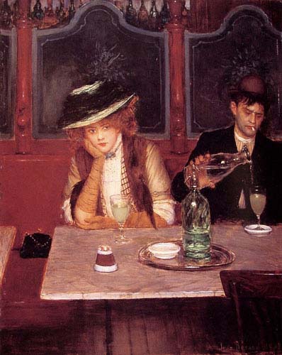 Painting Code#11014-Beraud, Jean(France): The Drinkers