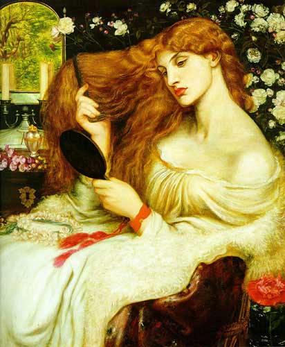 Painting Code#11527-Rossetti, Dante Gabriel(England): Lady Lilith