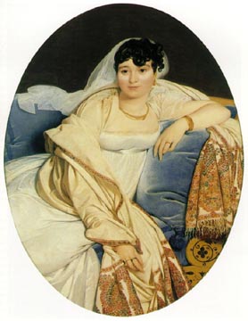 Painting Code#1204-Ingres: Marie-Francoise Beauregard, Madame Riviere