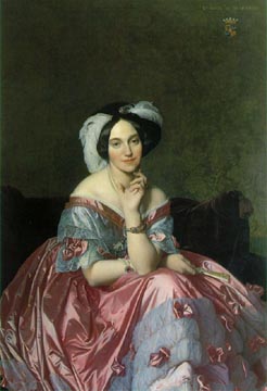 Painting Code#1217-Ingres: Betty de Rothschild, Baronne de Rothschild