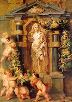 Painting Code#1228-Rubens, Peter Paul: The Statue of Ceres