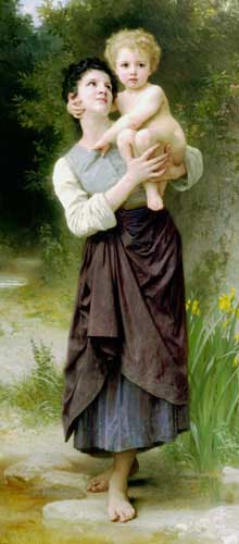 Painting Code#12516-Bouguereau, William - Brother And Sister