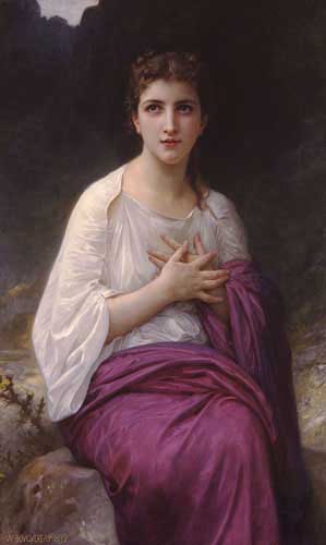 Painting Code#12557-Bouguereau, William - Psyche