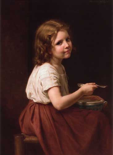 Painting Code#12564-Bouguereau, William - Soup