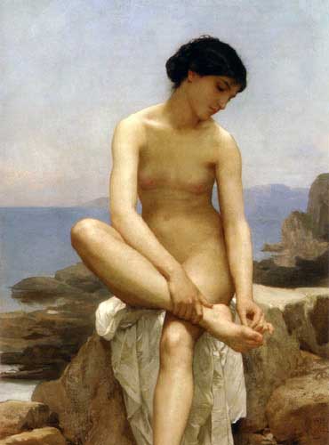 Painting Code#12566-Bouguereau, William - The Bather
