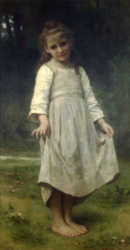 Painting Code#12569-Bouguereau, William - The Curtsey