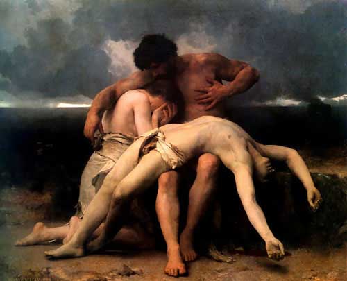Painting Code#12574-Bouguereau, William - The First Mourning