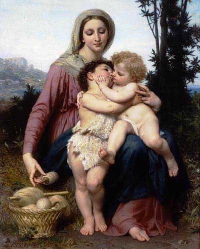 Painting Code#12578-Bouguereau, William - The Holy Family