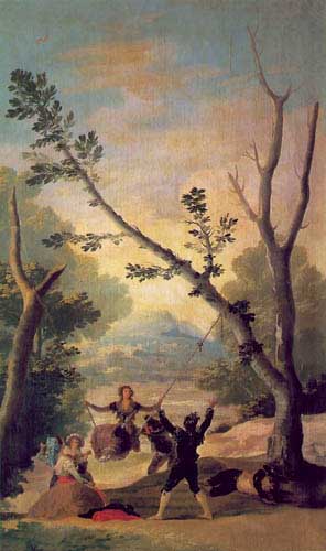 Painting Code#1268-Goya, Francisco: The Swing