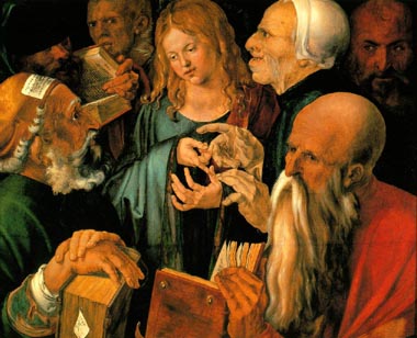 Painting Code#1290-Durer, Albrecht: Christ Among the Doctors
