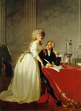 Painting Code#1301-David, Jacques-Louis: Monsieur Lavoisieer and His Wife