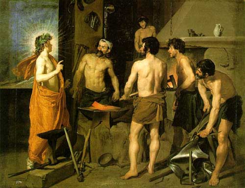 Painting Code#1328-Velazquez, Diego: The forge of Vulcan
