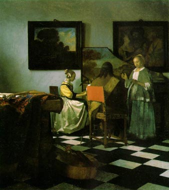 Painting Code#1329-Vermeer, Jan: The Concert