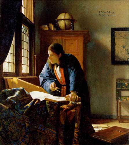 Painting Code#1330-Vermeer, Jan: The Geographer
