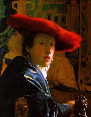 Painting Code#1331-Vermeer, Jan: Girl with a Red Hat