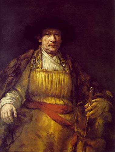 Painting Code#1356-Rembrandt van Rijn: Self-Portrait