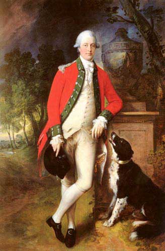 Painting Code#1391-Gainsborough, Thomas (UK): Portrait Of Colonel John Bullock