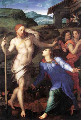 Painting Code#1399-Bronzino, Agnolo (Italy): Noli me tangere 