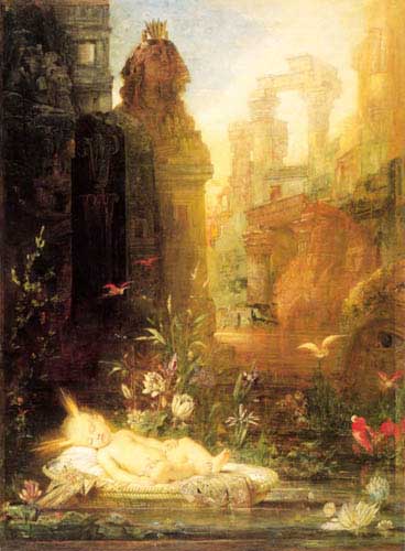 Painting Code#1499-Moreau, Gustave(France): Young Moses
