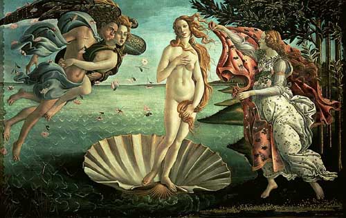 Painting Code#15032-Botticelli: The Birth of Venus
