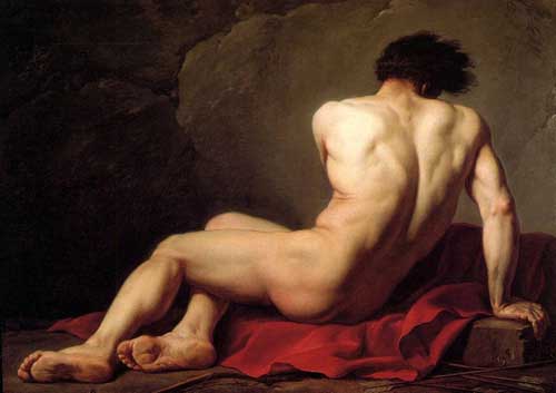 Painting Code#15101-David, Jacques-Louis: Male Nude