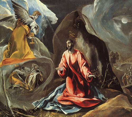 Painting Code#15138-El Greco - Agony in the Garden
