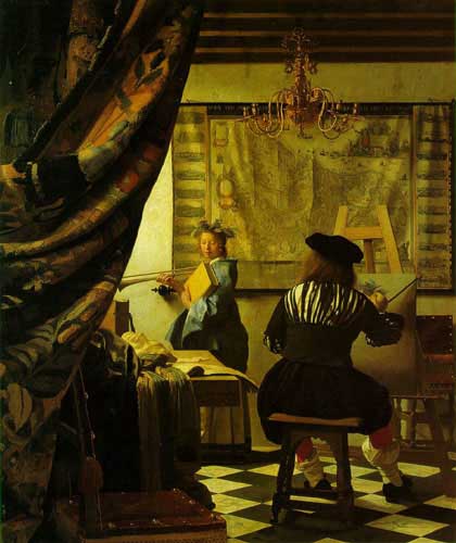 Painting Code#15169-Vermeer, Jan - The Art of Painting