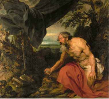 Painting Code#15206-Rubens, Peter Paul - Saint Jerome