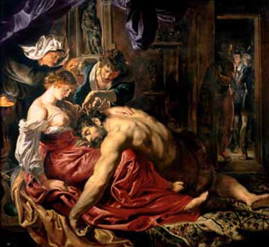 Painting Code#15227-Rubens, Peter Paul - Samson and Delilah