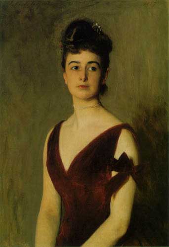 Painting Code#1526-Sargent, John Singer(USA): Mrs Charles E. Inches 
 
