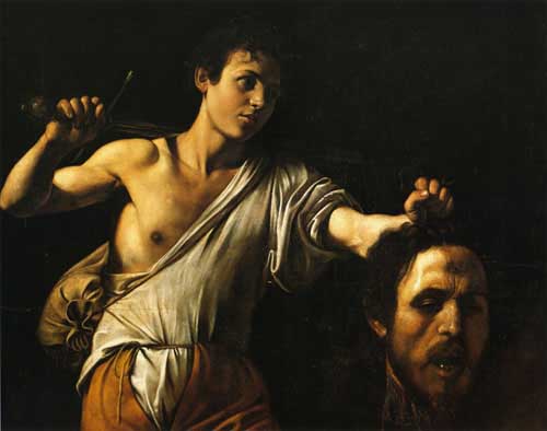Painting Code#15326-Caravaggio, Michelangelo Merisi da - David with the Head of Goliath