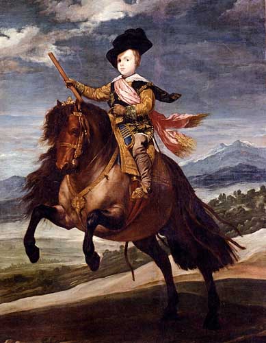 Painting Code#15355-Velazquez, Diego - Equestrian Portrait Of Balthasar Carlos