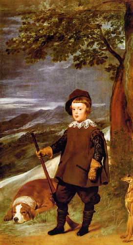 Painting Code#15372-Velazquez, Diego - Prince Baltasar Carlos as a Hunter