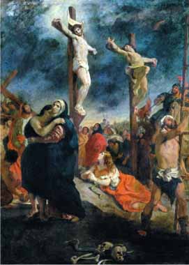 Painting Code#15392-Delacroix, Eugene - Crucifixion