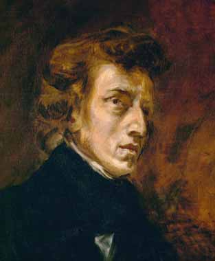 Painting Code#15394-Delacroix, Eugene - Frederic Chopin (1809-1849), Polish-French Composer
