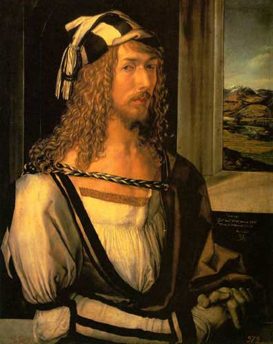 Painting Code#15415-Durer, Albrecht - Self Portrait at 26