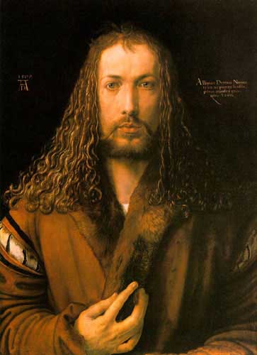 Painting Code#15416-Durer, Albrecht - Self-Portrait at 28