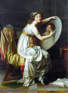 Painting Code#15426-David, Jacques-Louis - Mademoiselle Ducreux
