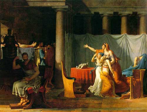 Painting Code#15443-David, Jacques-Louis - The Lictors Bring to Brutus the Bodies of His Sons