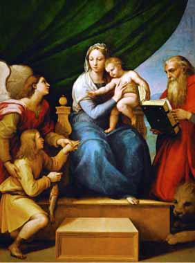 Painting Code#15450-Raphael - Madonna with a Fish