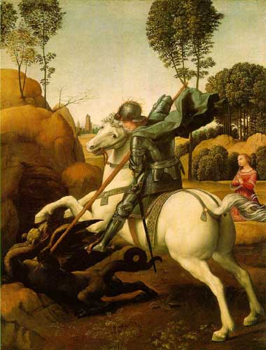 Painting Code#15455-Raphael - St. George Fighting the Dragon