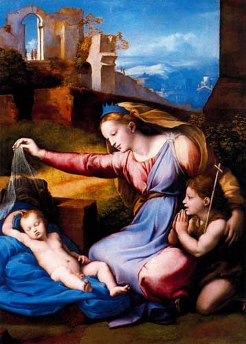 Painting Code#15460-Raphael - The Virgin with the Veil