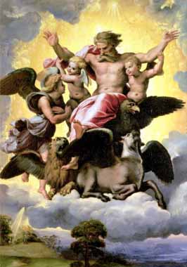 Painting Code#15462-Raphael - Vision of Ezekiel