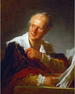 Painting Code#15465-Fragonard, Jean Honore - Denis Diderot, French Writer