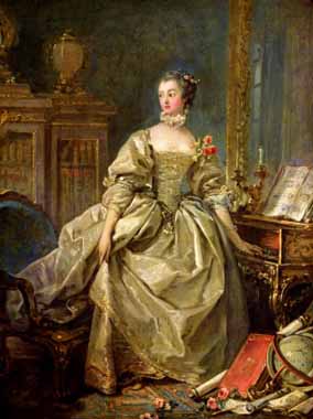 Painting Code#15508-Boucher, Francois - Madame De Pompadour