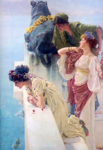 Painting Code#1717-Alma-Tadema, Sir Lawrence: A Coign of Vantage