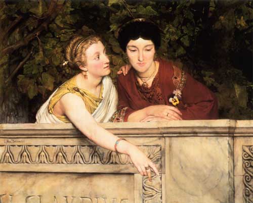 Painting Code#1721-Alma-Tadema, Sir Lawrence: Gallo-Roman Women